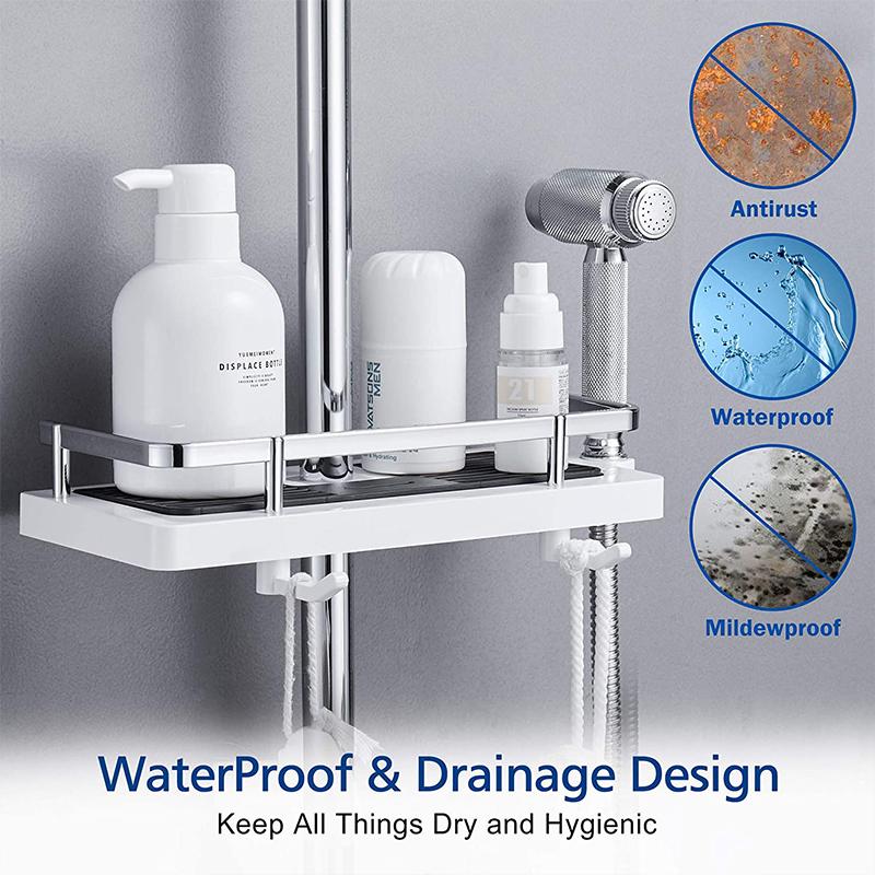 Bathroom Pole Shower Storage Rack Holder🔥