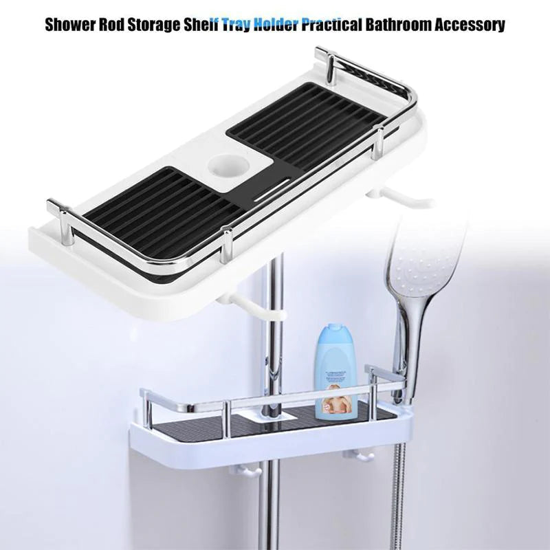 Bathroom Pole Shower Storage Rack Holder🔥