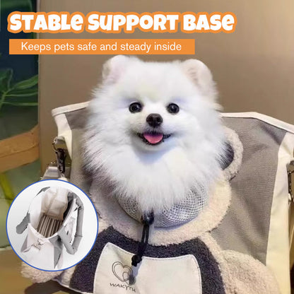 Cute Bear Pet Carrier Bag With Head-Out Design