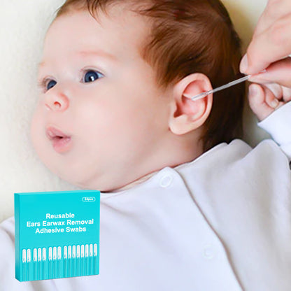 💥Hot Sale 51% OFF🔥Baby-Safe and  Reusable Earwax Removal Adhesive Swabs