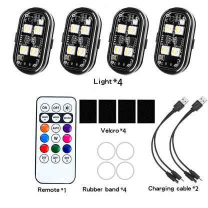 📢📢50% OFF !!⏰⏰Portable Car LED Warning Light with Remote