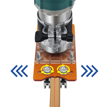 🛠️ 50% OFF! ✨ 2-IN-1 COMPACT BASE - For Wood Grooving and Milling, Integrated Laser Guidance and Millimeter Precision Adjustment 🔧📐