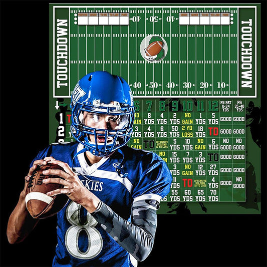 Fun Wooden Football Dice Game Set