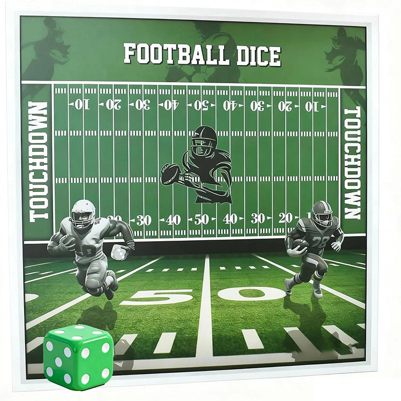 Fun Wooden Football Dice Game Set