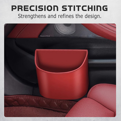 Organize Your Car Instantly! No-Slip Clip-On Leather Cup Holder