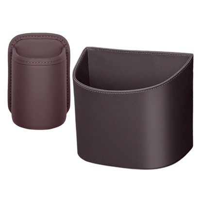Organize Your Car Instantly! No-Slip Clip-On Leather Cup Holder