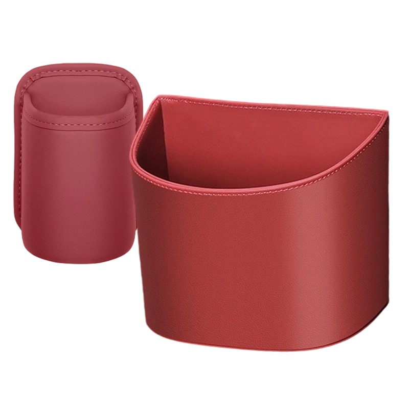Organize Your Car Instantly! No-Slip Clip-On Leather Cup Holder
