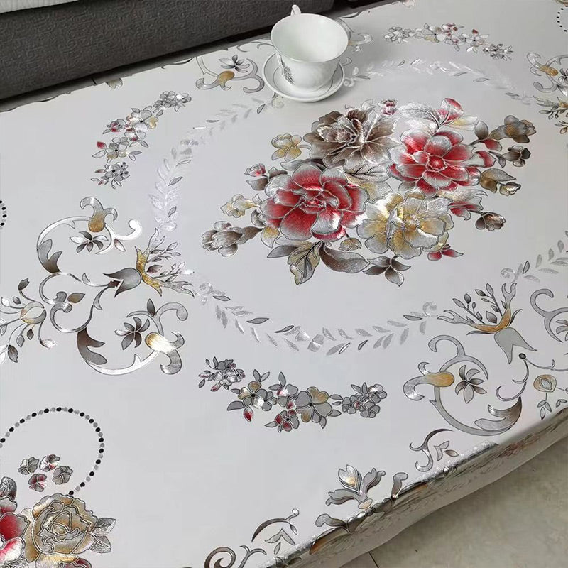 Multifuntional Waterproof Oilproof Floral Tablecloth
