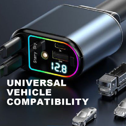 💥BIG SALE !! ⚡Retractable Car Charger with Starlight🚗