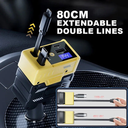 💥BIG SALE !! ⚡Retractable Car Charger with Starlight🚗