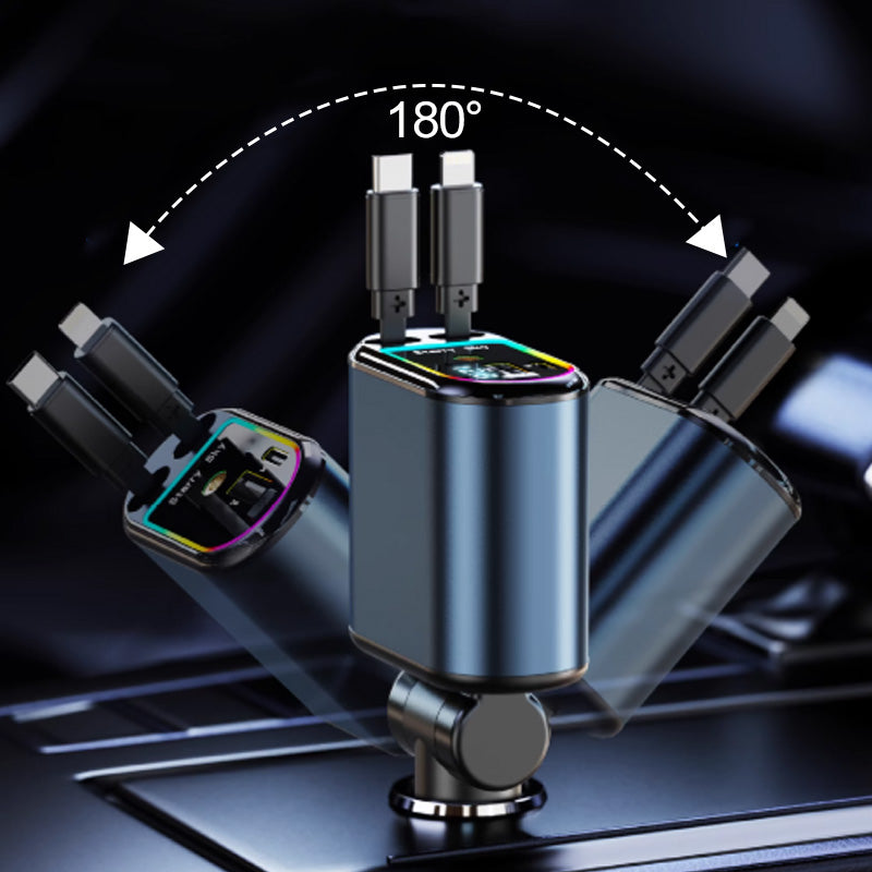 💥BIG SALE !! ⚡Retractable Car Charger with Starlight🚗