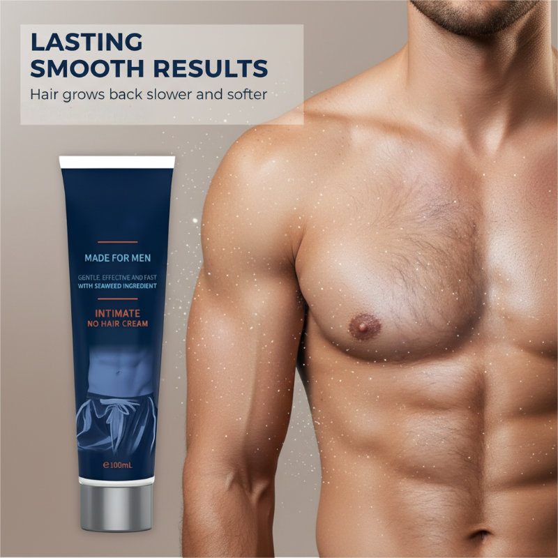 Fast-Acting Body Hair Removal Cream for Men