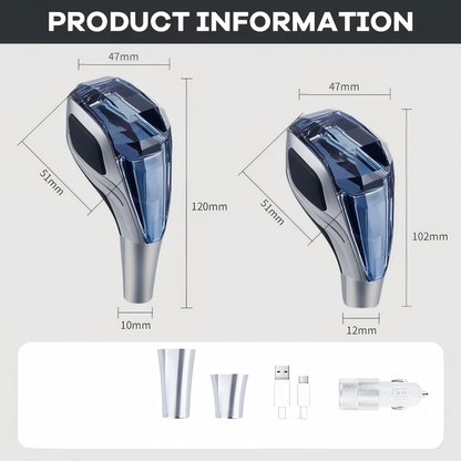 💥Today's Shock Price: 49% OFF🚗Universal Touch-Activated LED Clear Gear Shift Knob