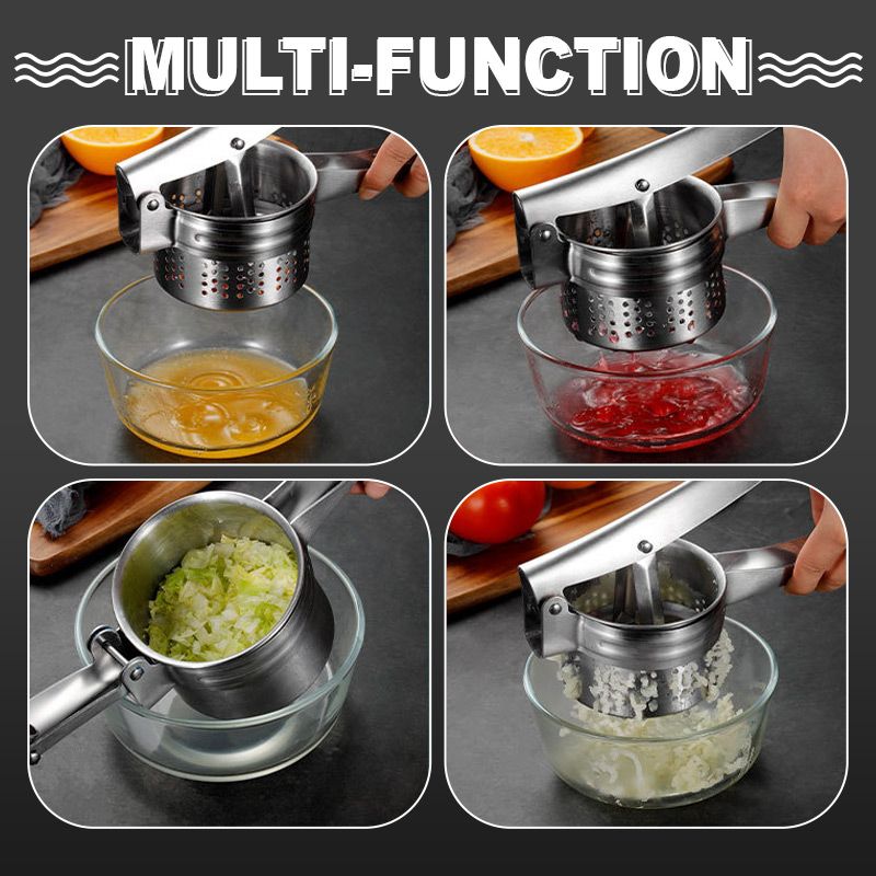 AEX Multifunctional Stainless Steel Potato, Juice & Food Press