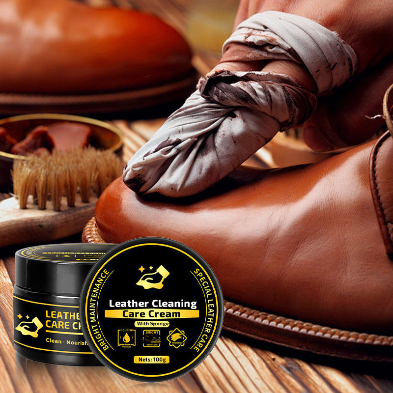 ✨Leather Care & Cleaning Cream with Sponge🧼