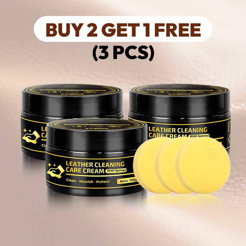 ✨Leather Care & Cleaning Cream with Sponge🧼