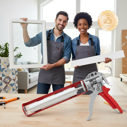 Value Bundle: Bearing Caulking Gun with Rotating Barrel + Caulking Scrapers