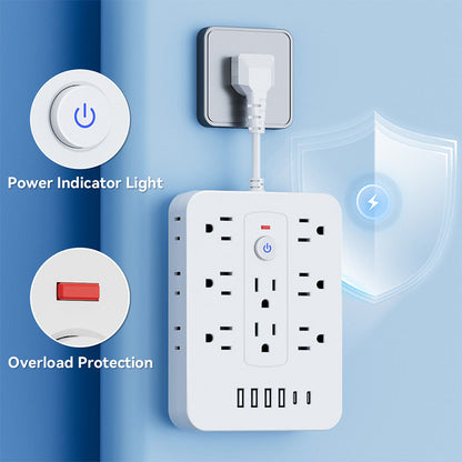 🎁Hot Sale 50 % OFF⚡20-in-1 Power Strip with Overload Protection