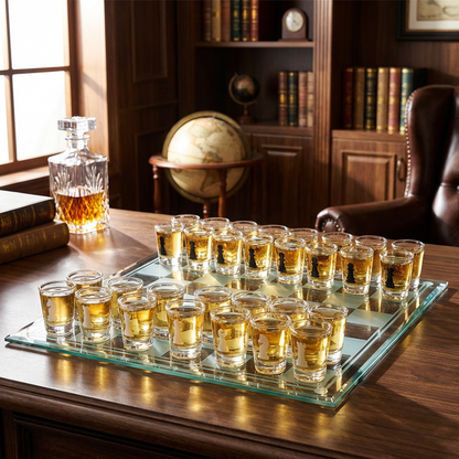 Shot Glass Chess Set for Parties and Gatherings