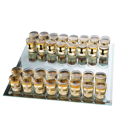 Shot Glass Chess Set for Parties and Gatherings