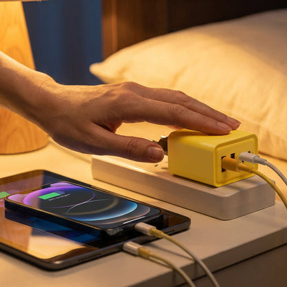 120W 4-Port Fast Charger Block