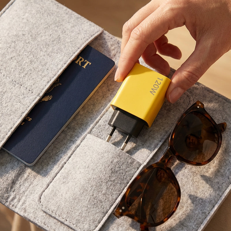 120W 4-Port Fast Charger Block