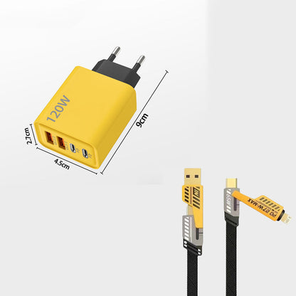 120W 4-Port Fast Charger Block