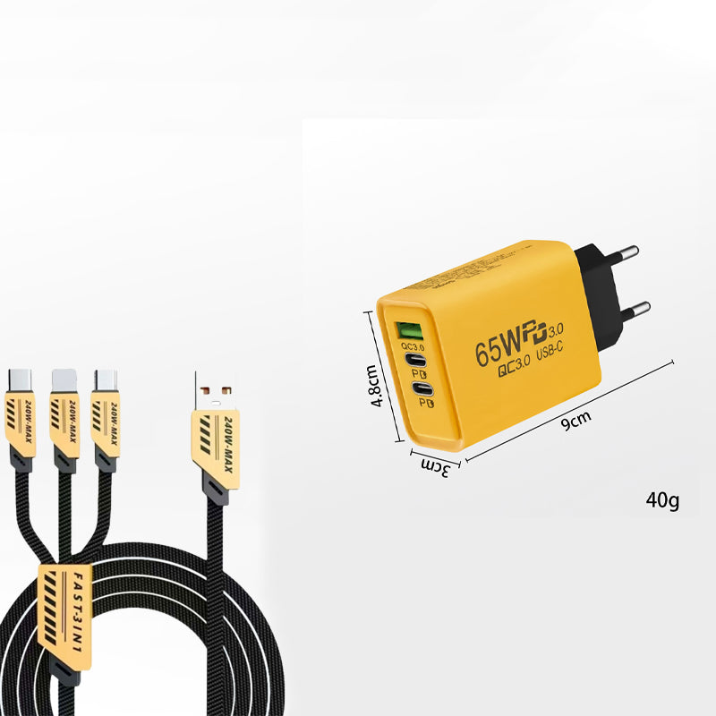 120W 4-Port Fast Charger Block