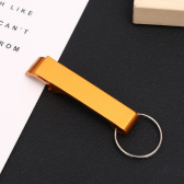 Aluminum alloy bottle opener keyring