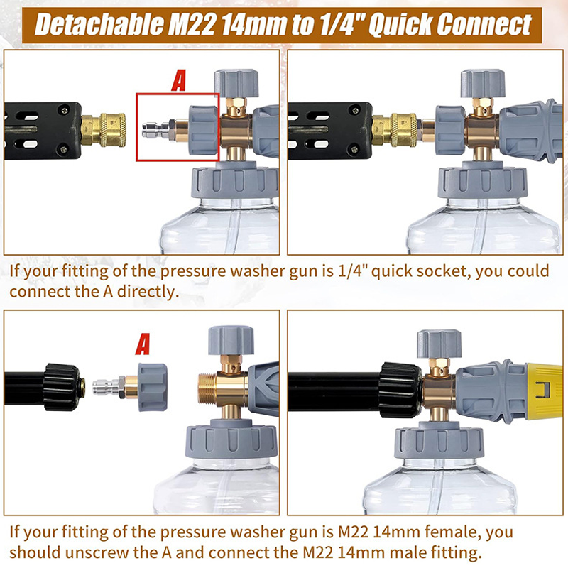 High-Pressure Foam Cannon for Car Washing