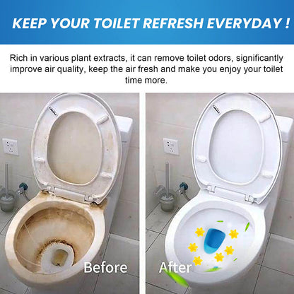42 Flowers Toilet Gel Stamp 3-Pack | 6 Fresh Scents | Long-Lasting Deodorizing Bathroom Cleaner