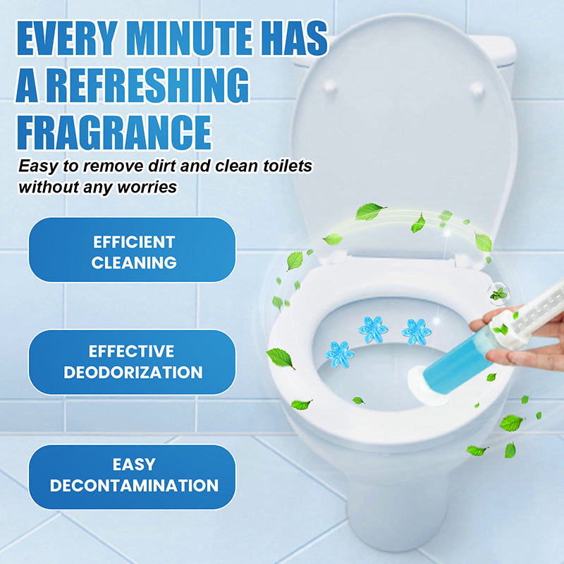 42 Flowers Toilet Gel Stamp 3-Pack | 6 Fresh Scents | Long-Lasting Deodorizing Bathroom Cleaner