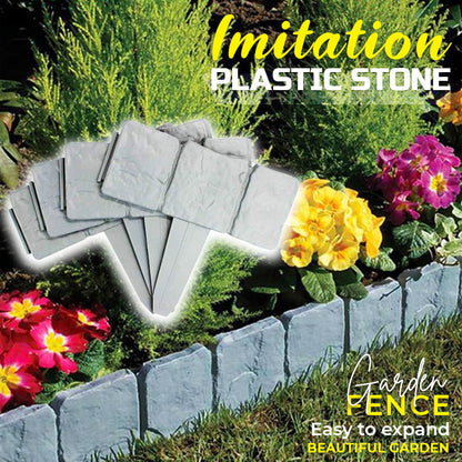 🥳2026 HOT SALE🥳💞50K+ SOLD!🌿✨ Imitation Stone Garden Fence – Real stone look, no tools needed. Easy to install & expand. Perfect for plant beds, paths & lawn edges. A garden game-changer! 🏡♻️