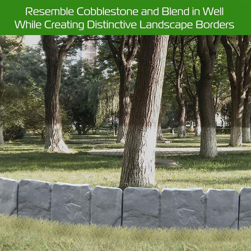🥳2026 HOT SALE🥳💞50K+ SOLD!🌿✨ Imitation Stone Garden Fence – Real stone look, no tools needed. Easy to install & expand. Perfect for plant beds, paths & lawn edges. A garden game-changer! 🏡♻️