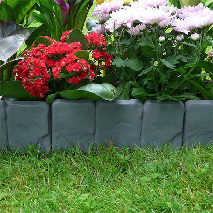 🥳2026 HOT SALE🥳💞50K+ SOLD!🌿✨ Imitation Stone Garden Fence – Real stone look, no tools needed. Easy to install & expand. Perfect for plant beds, paths & lawn edges. A garden game-changer! 🏡♻️