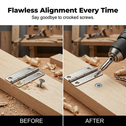 Self-Centering Hinge Drill Bit Set
