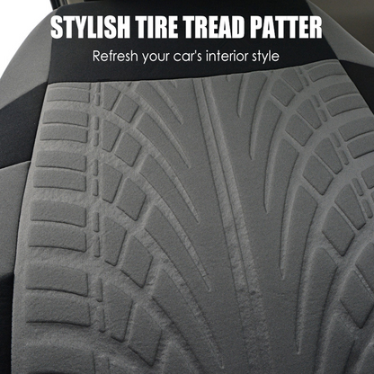 Car Seat Cover Set with Tire Tread Pattern