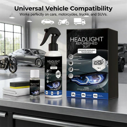 🚗50% OFF NOW!!🔆Professional Car Headlight Restoration Kit🫧 – Removes yellowing & scratches, restores clarity & UV protection – easy DIY solution ✨