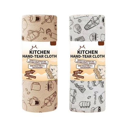 Antibacterial Tear-Off Wipes for Wet & Dry Use