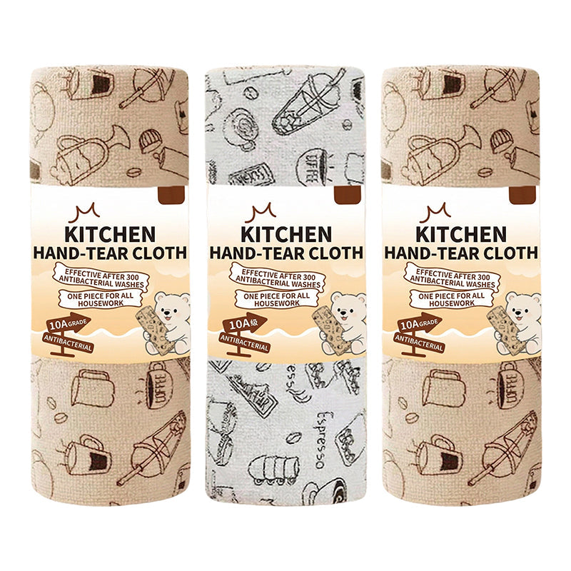 Antibacterial Tear-Off Wipes for Wet & Dry Use