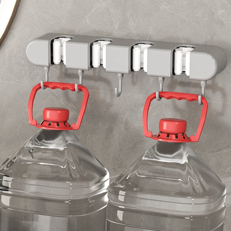 🧹 50% OFF NOW! 🚪 Multifunctional Mop Holder with Hook – Space-Saving, Strong Adhesive & Perfect for Home Organization 🏠