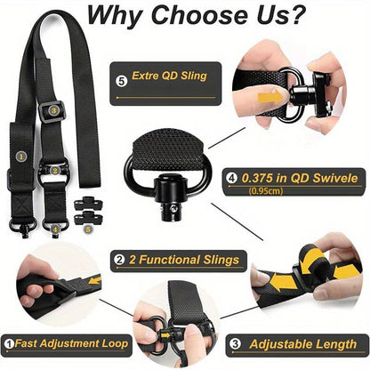 Quick-Adjust 2-Point Sling with Sling Swivels