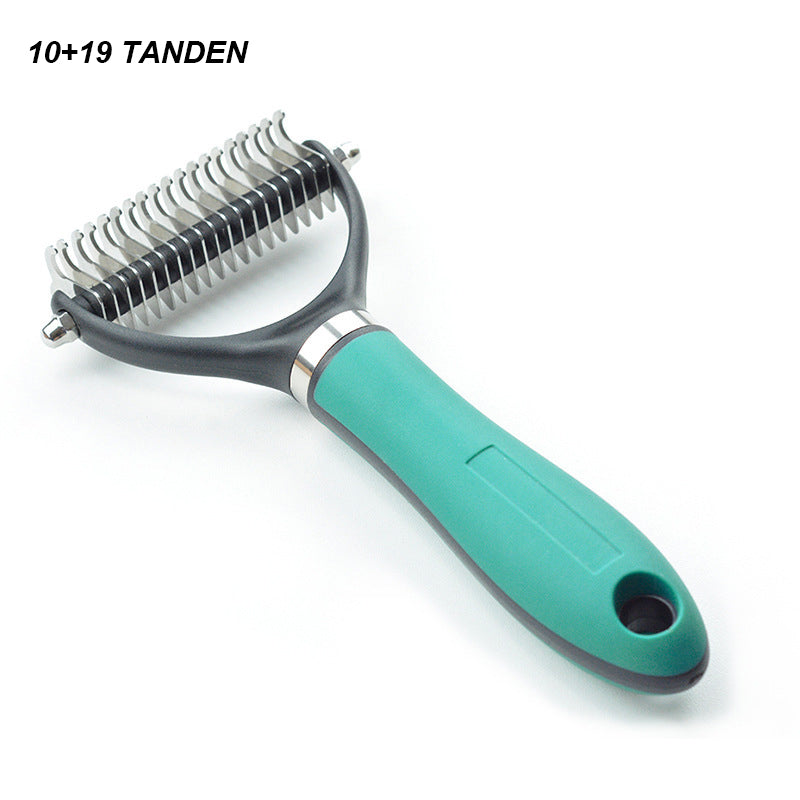 🐕 50% OFF NOW! 🐈 Double-Sided Deshedding Pet Grooming Brush – Dual-Sided Design, Ergonomic Handle & Gentle Grooming ✨