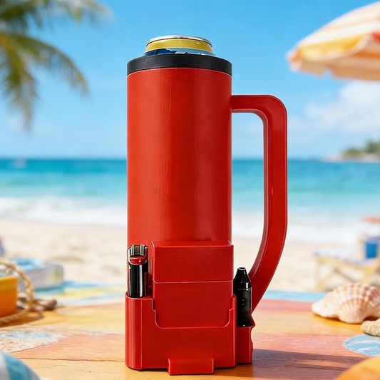Tactical Can Cooler with Handle and Utility Caddy