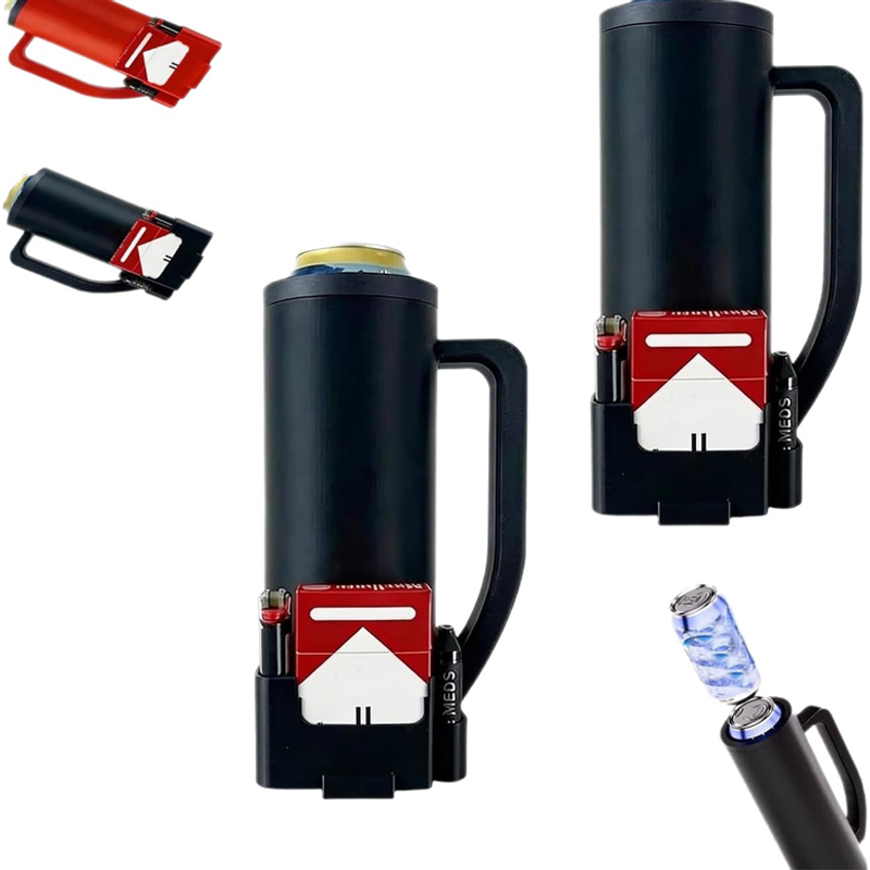 Tactical Can Cooler with Handle and Utility Caddy