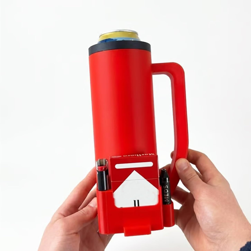 Tactical Can Cooler with Handle and Utility Caddy