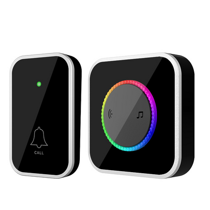 Wireless Doorbell with 7-Color LED Light
