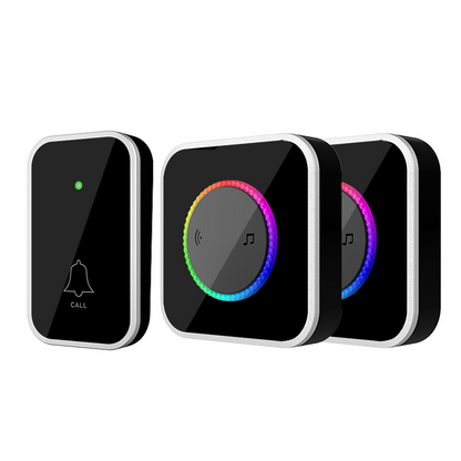 Wireless Doorbell with 7-Color LED Light
