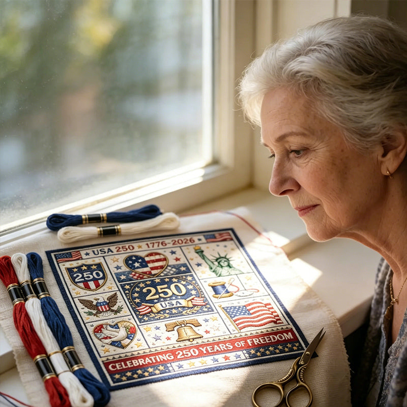 USA 250th Anniversary Commemorative Cross Stitch Kit