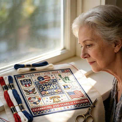 USA 250th Anniversary Commemorative Cross Stitch Kit